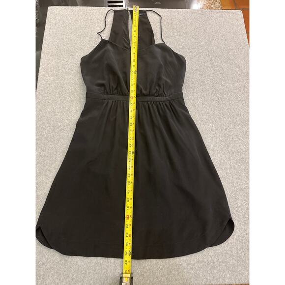 Madewell Black Silk Dress Size 6 - Picture 7 of 11